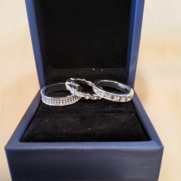 Jewelry - Stunning Silver Rings with Sparkling Accents